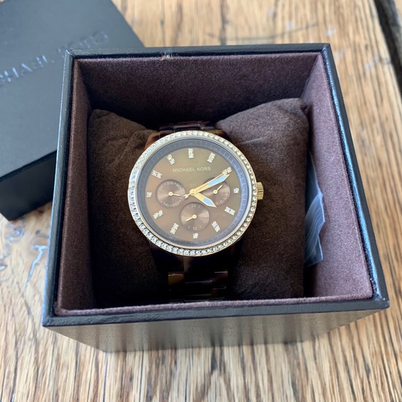 Michael Kors Women’s Oversized Tortoise Watch